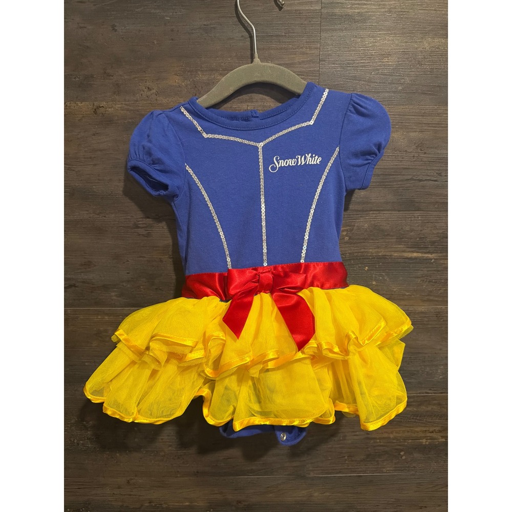Disney Baby Snow White Tutu Bodysuit Dress Blue Yellow 12M 617156CNC